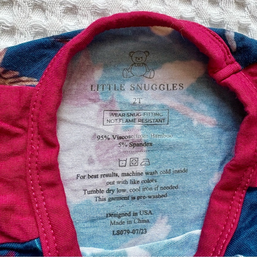 Little Snuggles Harry Potter Bamboo Tee 9¾ Hogwarts Owl Castle Pink Raglan - 2T - Picture 2 of 3